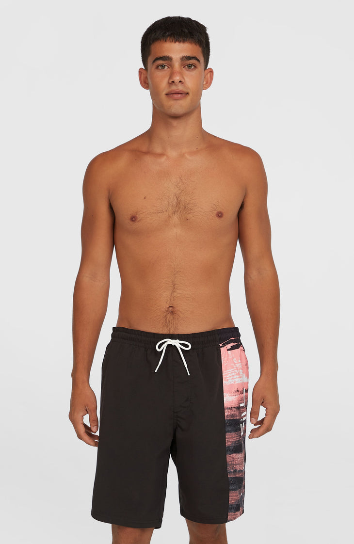 Short de bain Retro 19'' | Coral Melted Texture