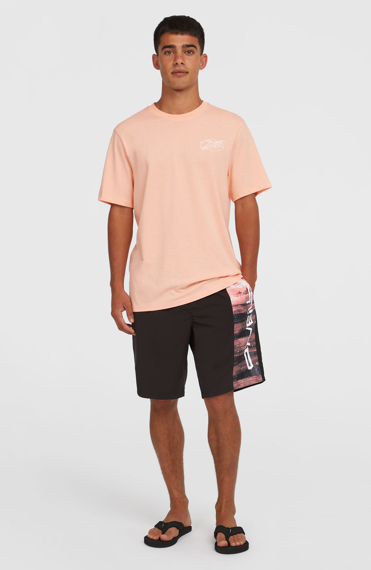 Short de bain Retro 19'' | Coral Melted Texture
