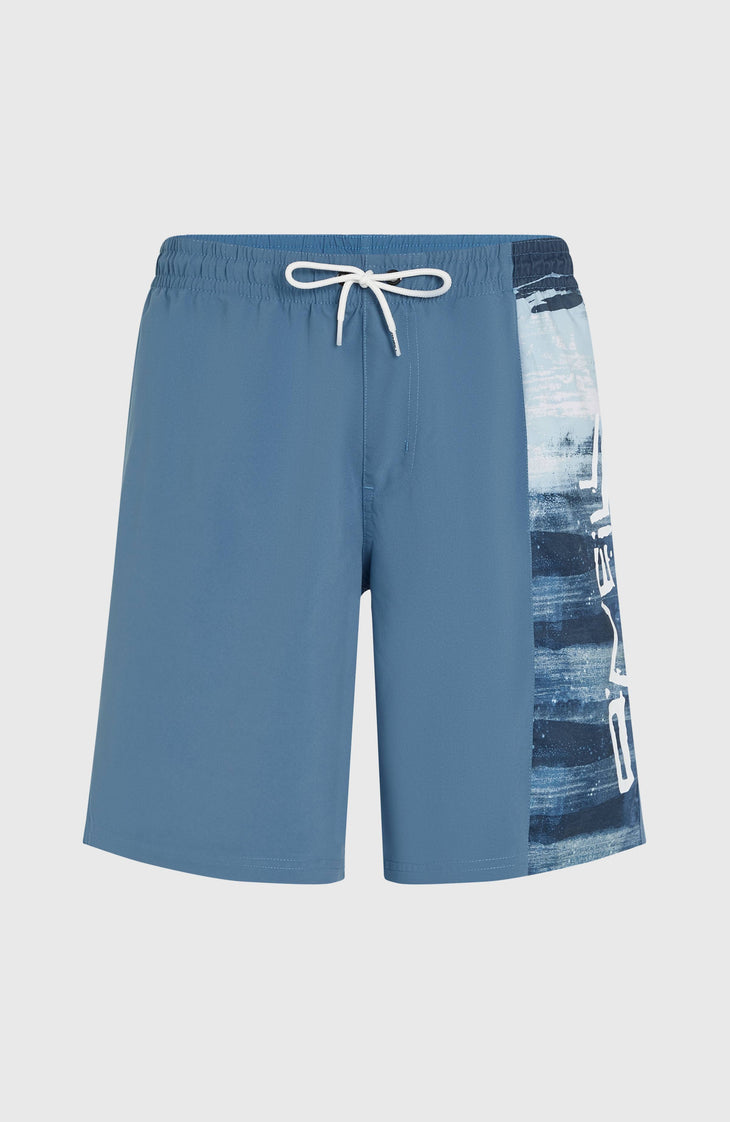 Short de bain Retro 19'' | Blue Melted Texture