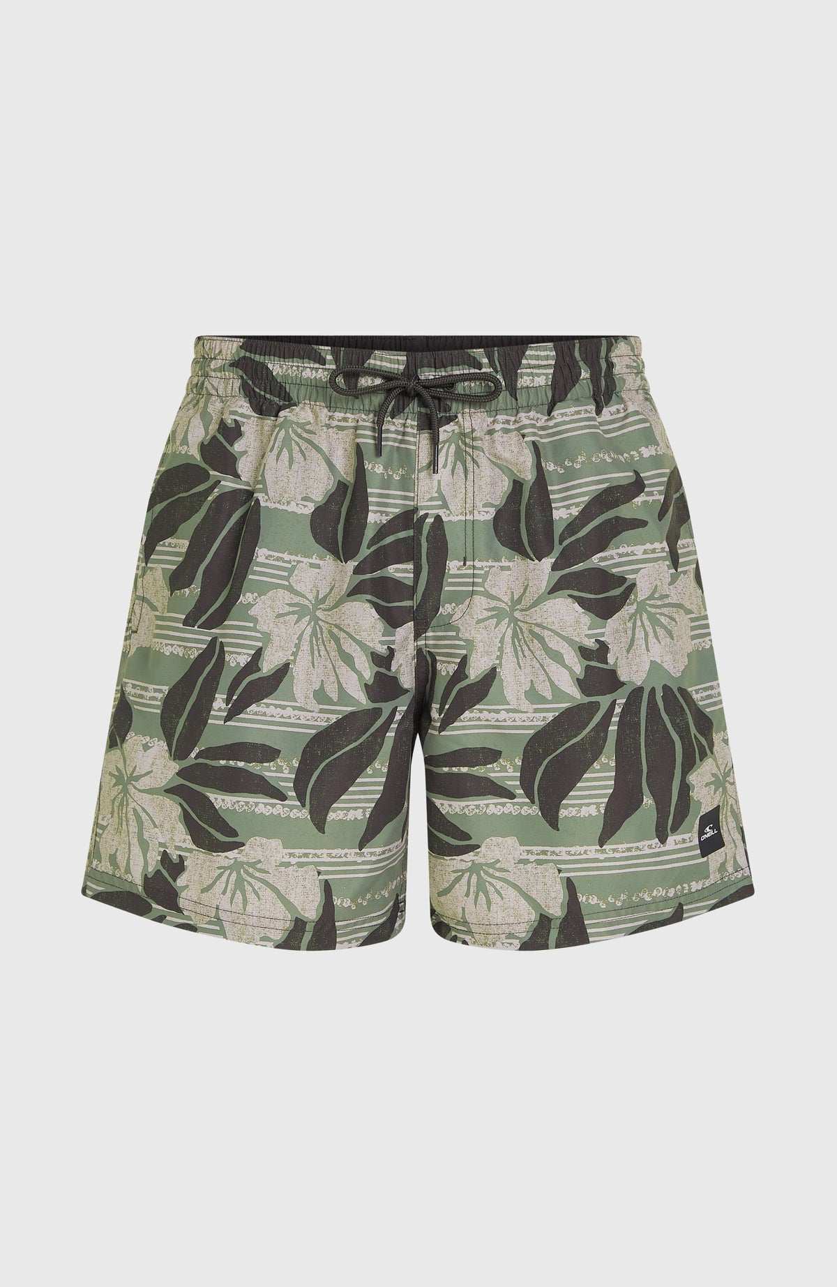 Short de bain Cali Floral 16'' | Green Dusty Flower