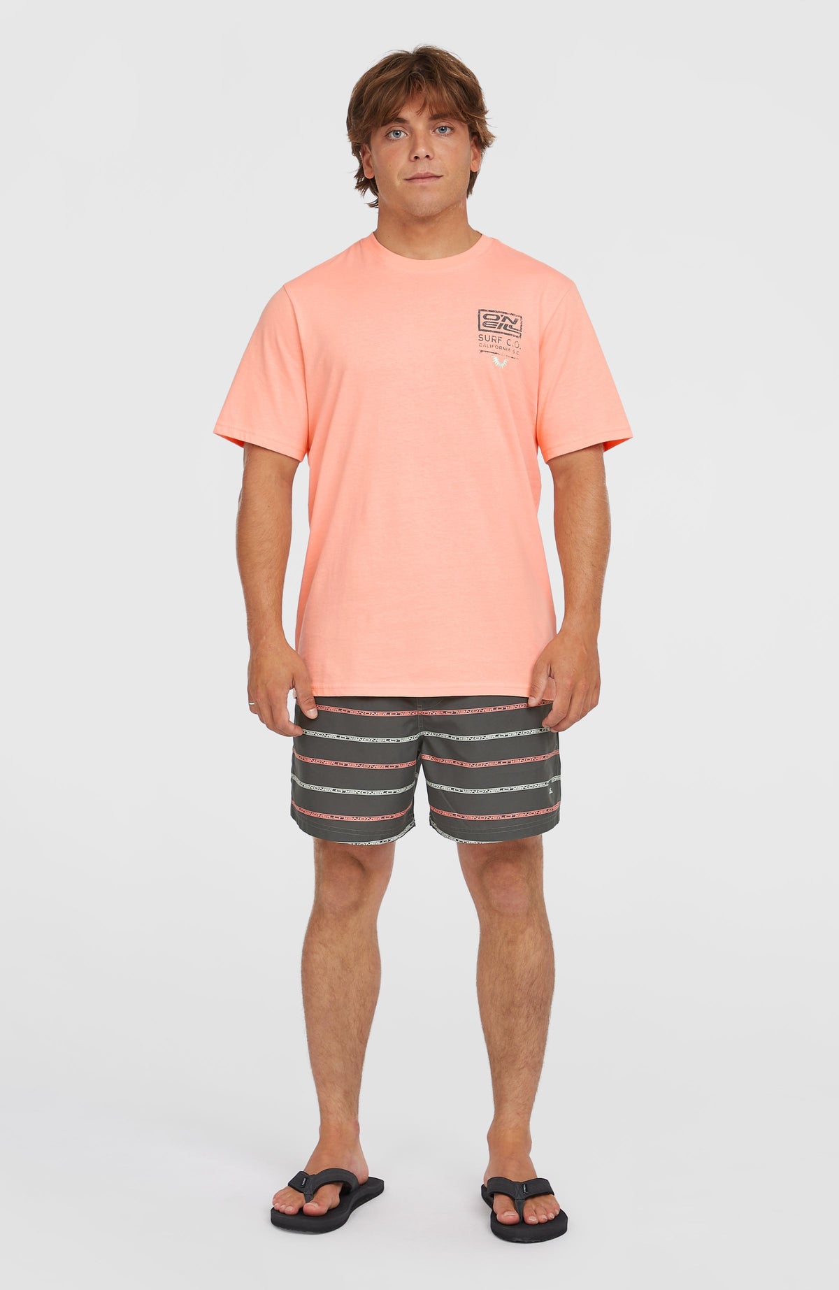 Short de bain Cali First 15'' | Grey O'Neill Stripe