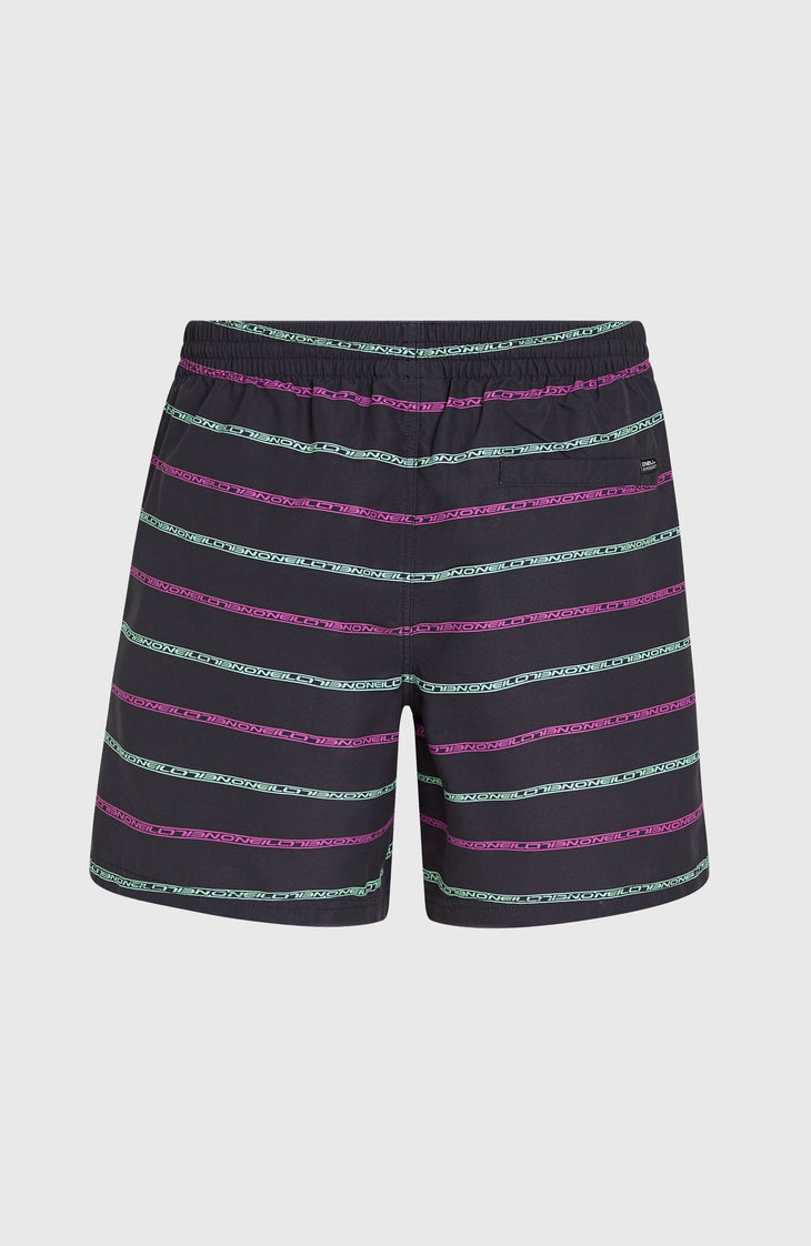Short de bain Cali First 15'' | Black/Purple O'Neill Stripe