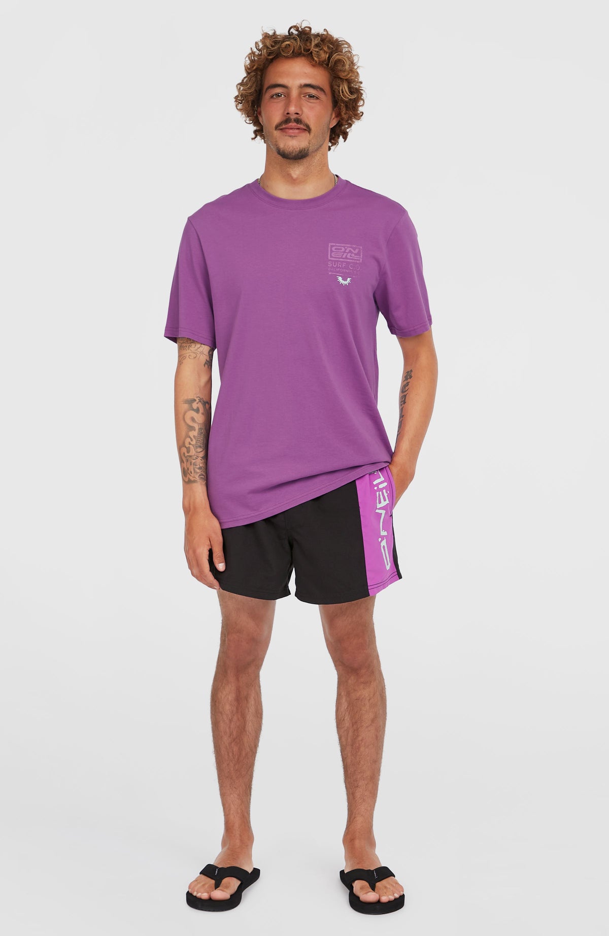 Short de bain Retro 14'' | Digitalis Colour Block