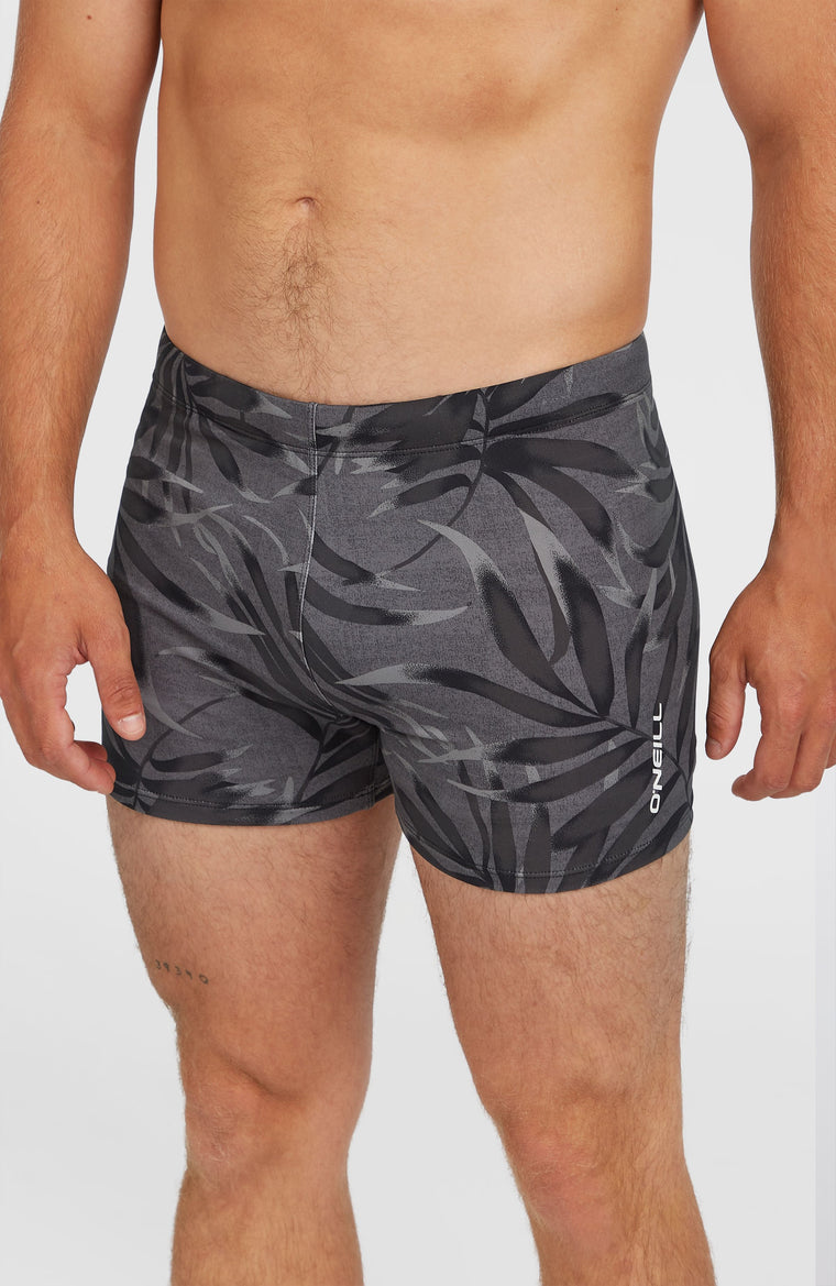 Boxer Essentials Floral | Black Dipped Leaves Boxer Essentials Floral | Black Dipped Leaves