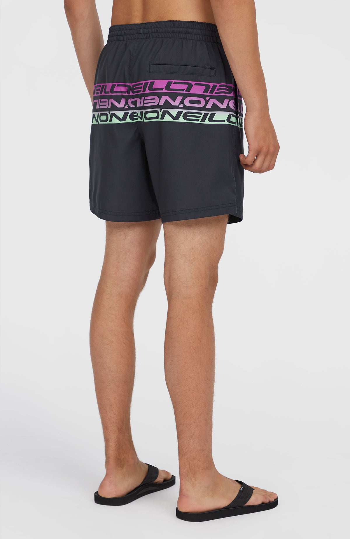 Short de bain Cali Stripe 16 | Black/Purple Upside Down Clean