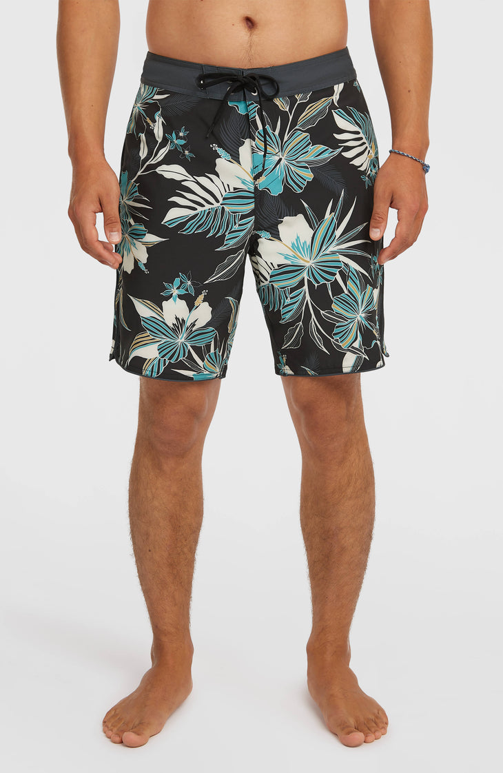 Boardshort Hyperfreak Mysto Scallop 19 | Black Mysto Scallop