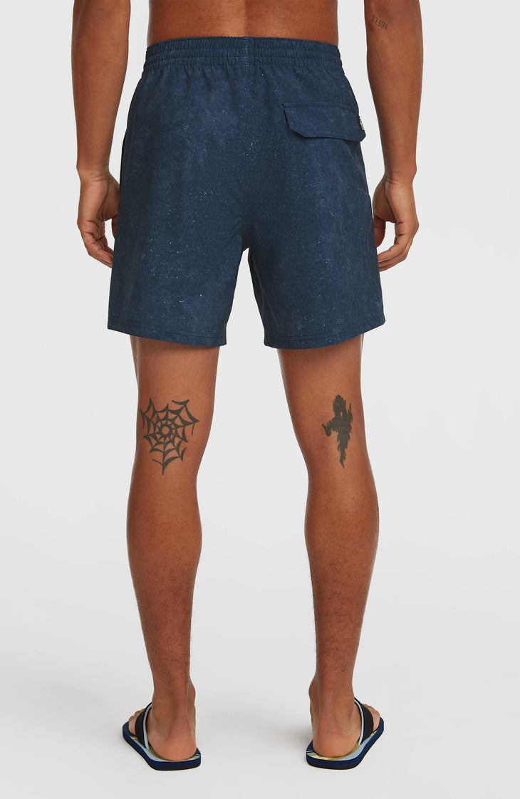Short de bain O'Riginals Cali Ocean 16'' | Dark Blue Originals Acid Wash