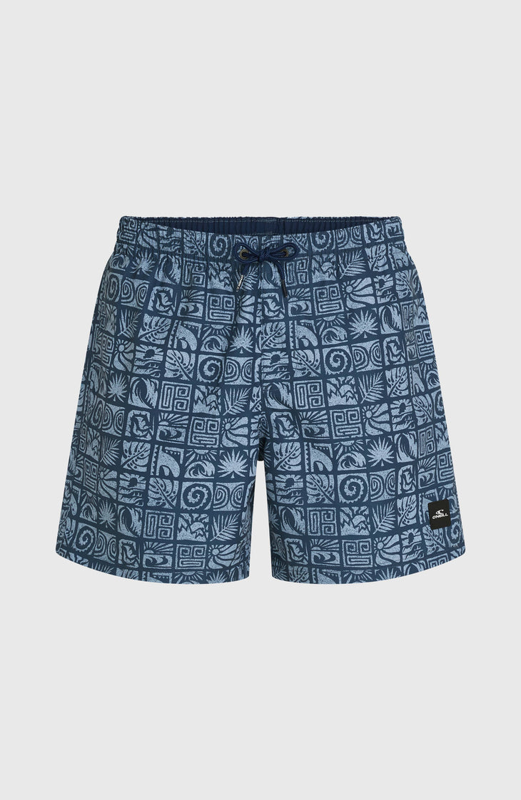 Short de bain O'Neill Print 16 | Dark Blue Bricks
