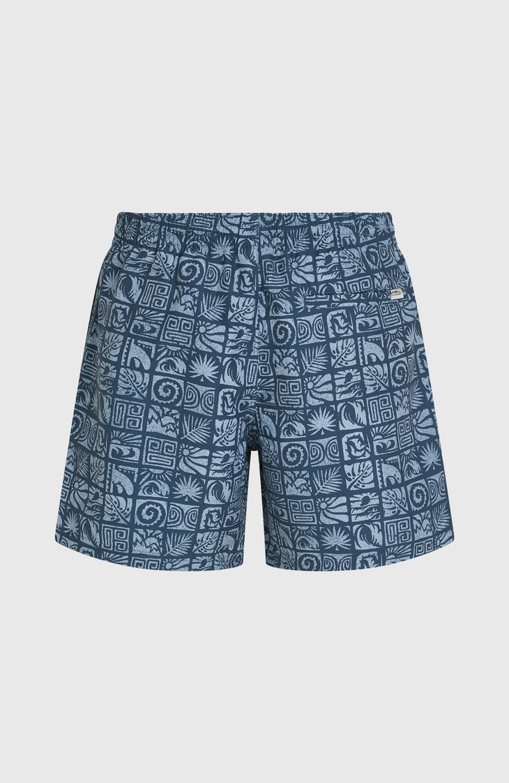 Short de bain O'Neill Print 16 | Dark Blue Bricks