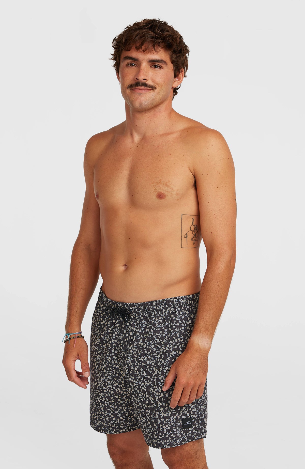 Short de bain O'Neill Print 16 | Black Dot Flower