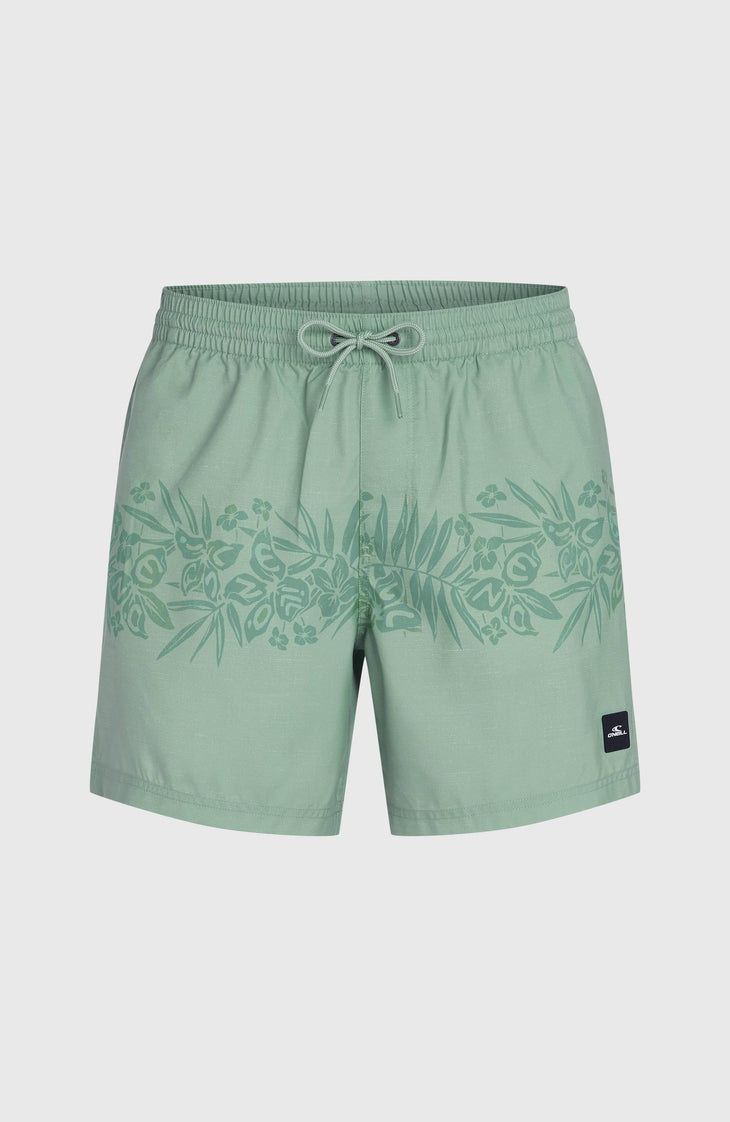 Short de bain O'Neill Uni Flower 16'' | Green Tropical Stripe
