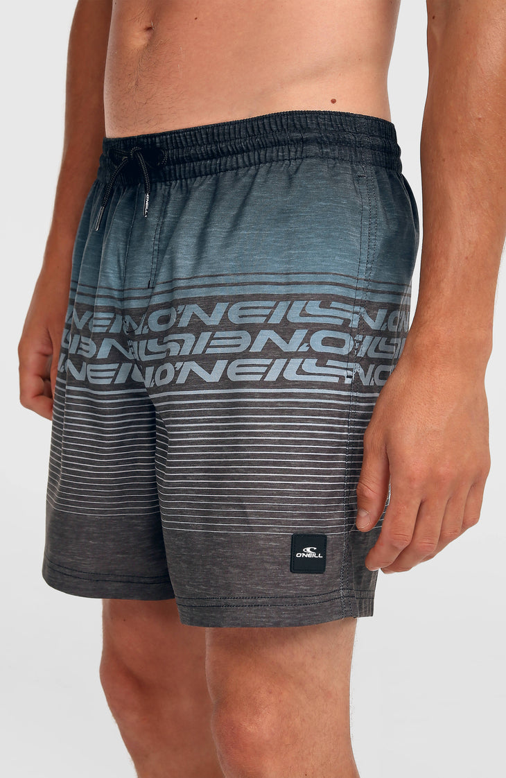 Short de bain Logo Stripe 16'' | Black Out Heritage O'Neill Stripe