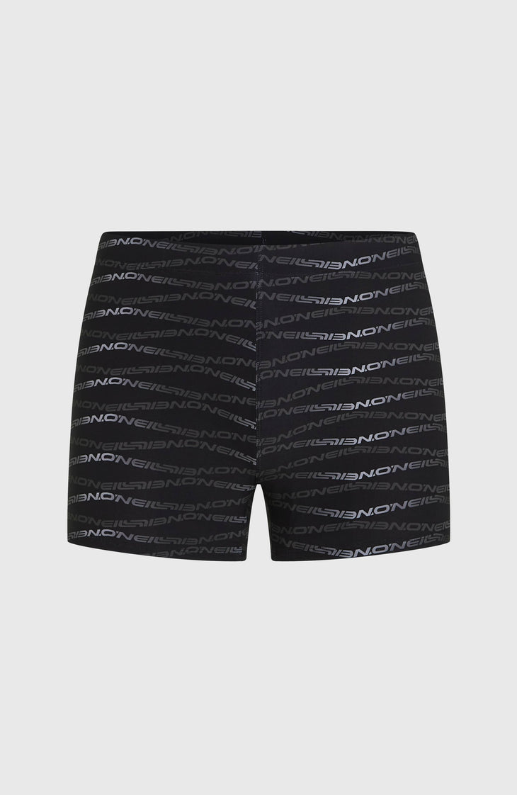 Boxer Essentials All-Over-Print | Black Boys Gradient Stripe