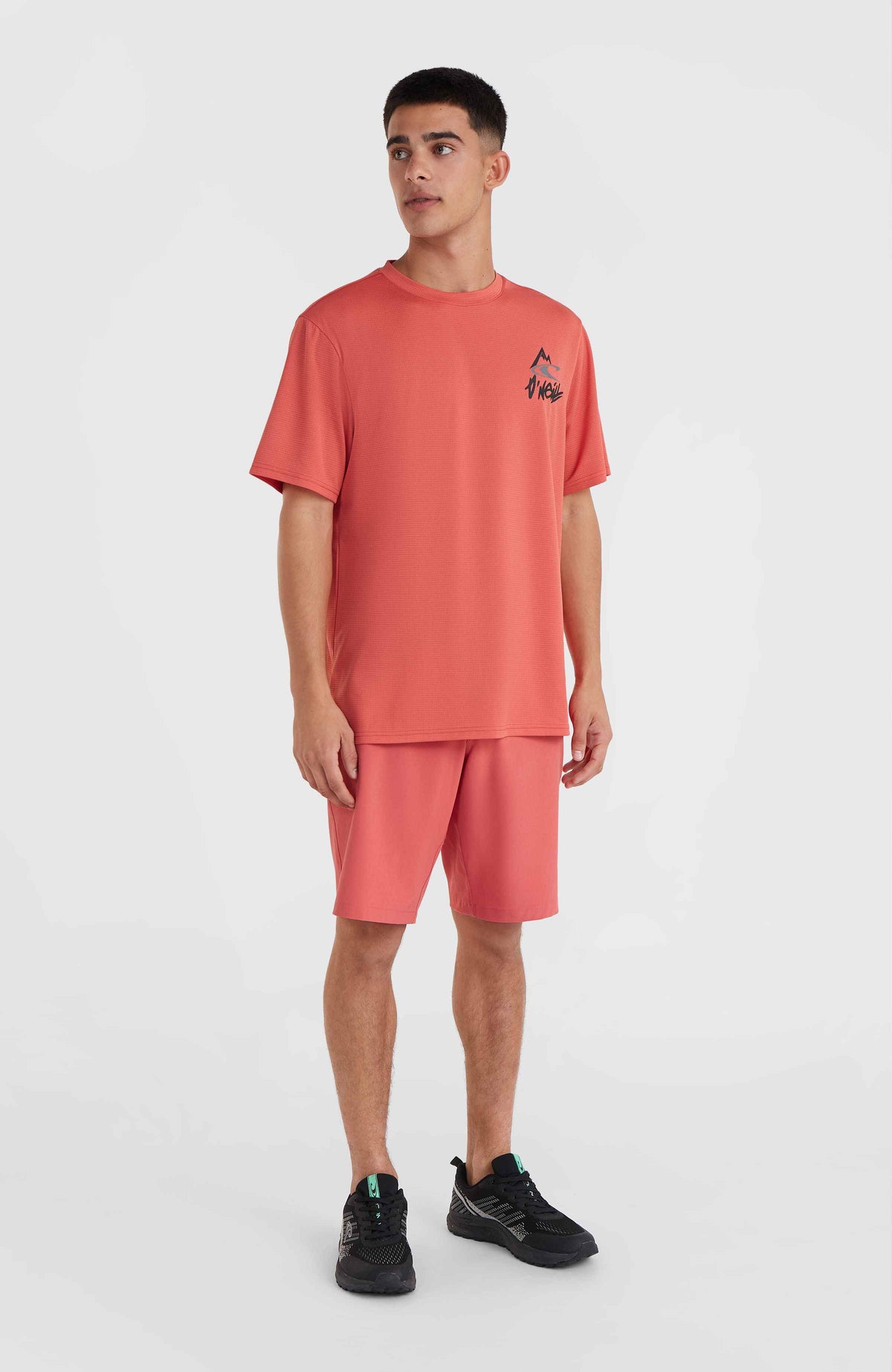 T-shirt O'Neill Hybrid Logo Polygiene | Red Orcher