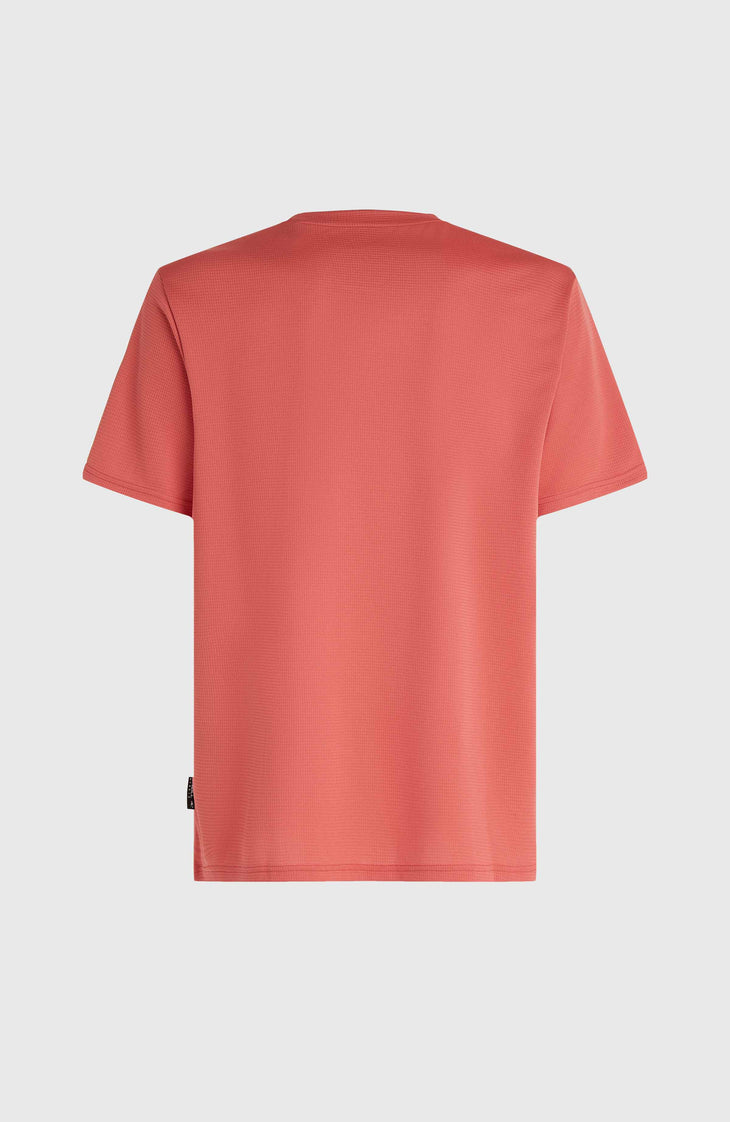 T-shirt O'Neill Hybrid Logo Polygiene | Red Orcher