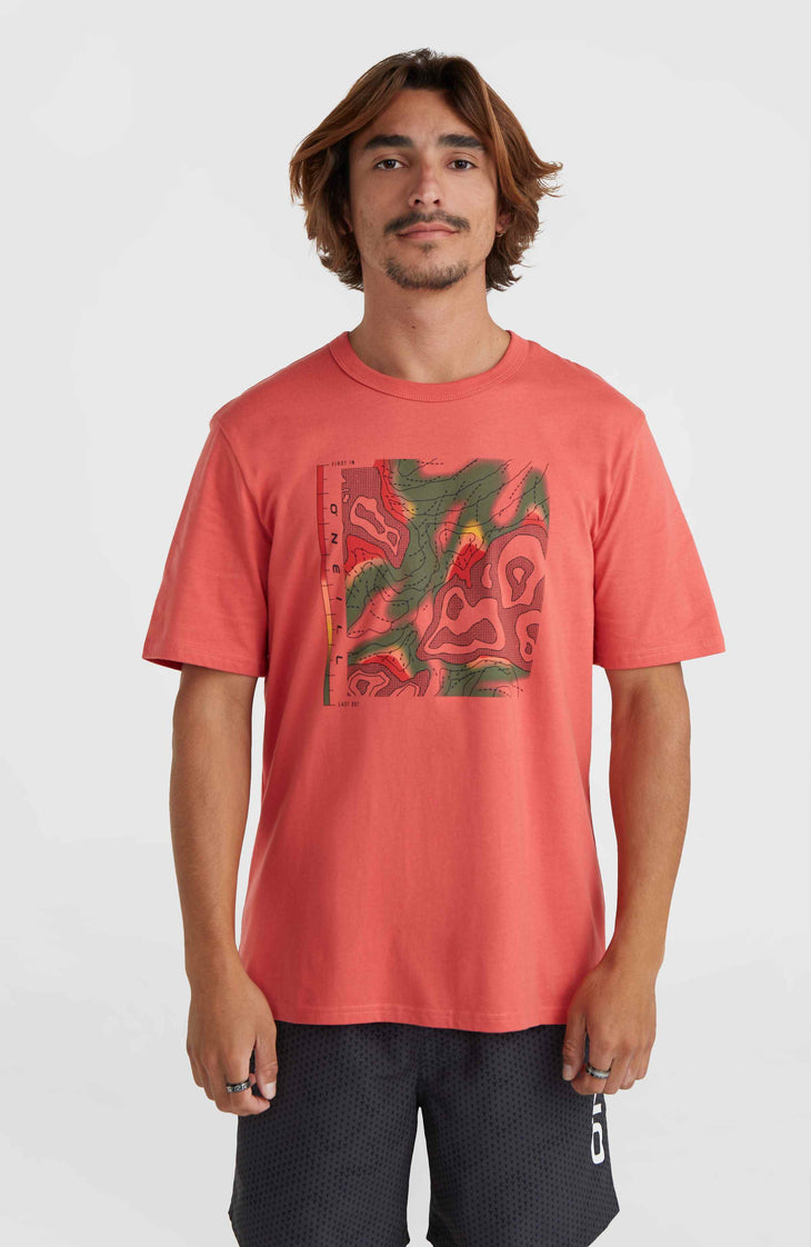 T-shirt O'Neill TRVLR Series Pacific Polygiene | Red Orcher