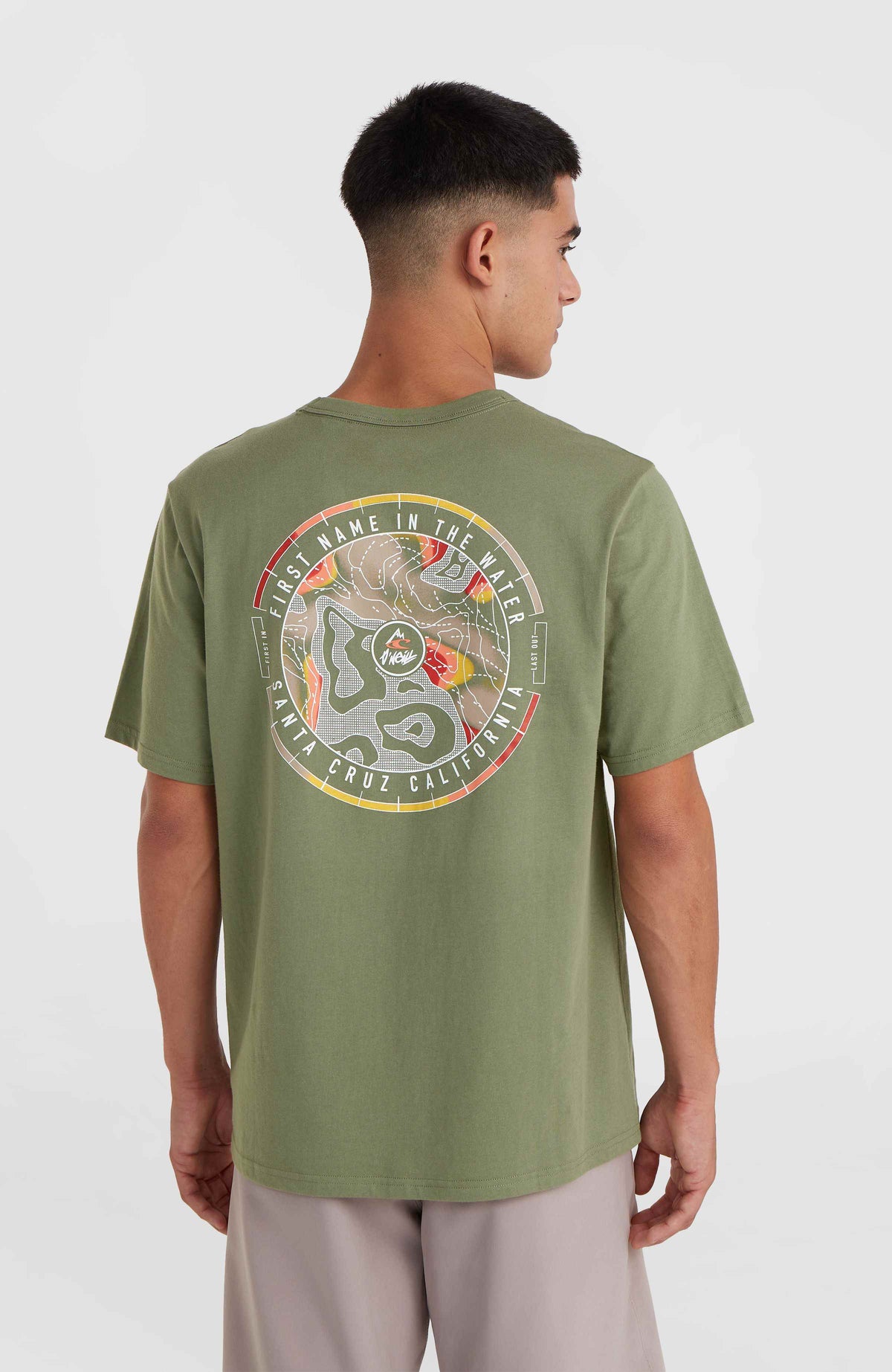 T-shirt O'Neill TRVLR Series Back Print Polygiene | Deep Lichen Green