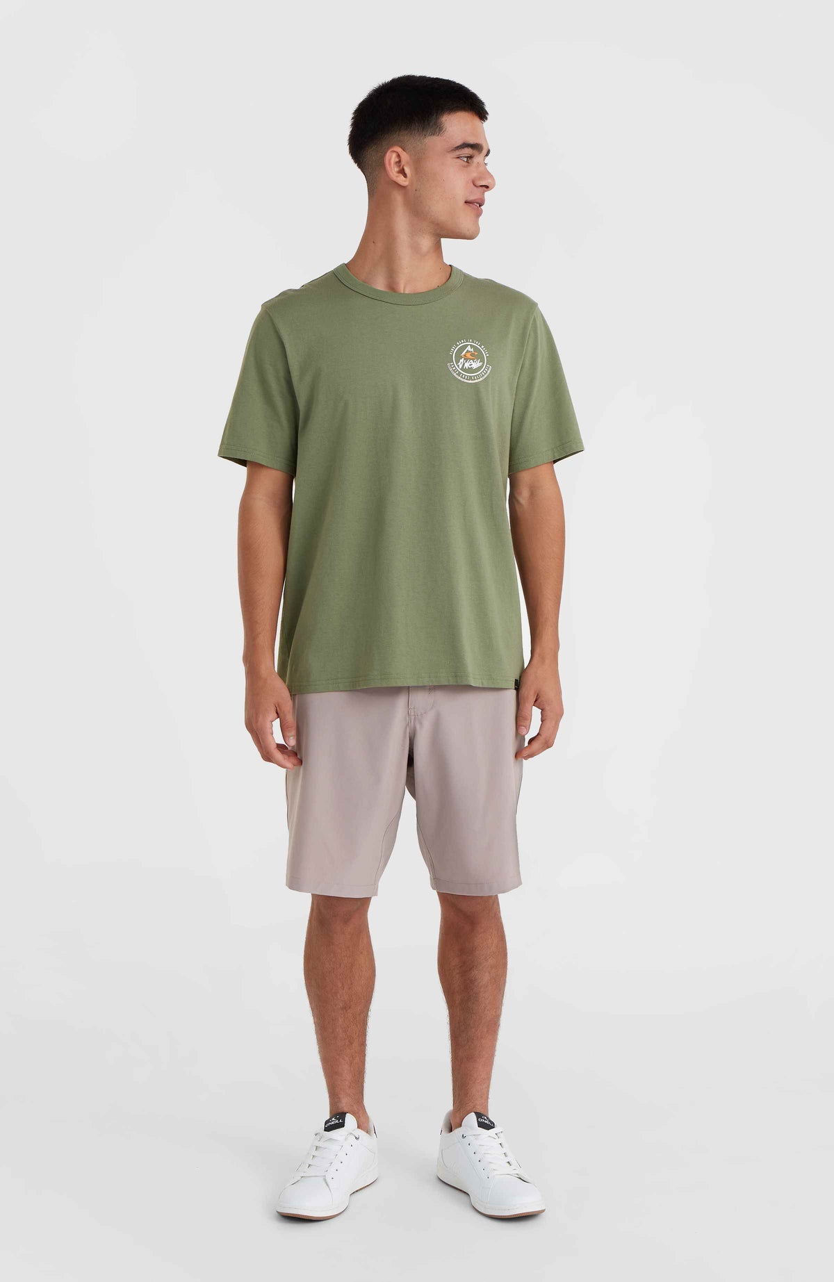 T-shirt O'Neill TRVLR Series Back Print Polygiene | Deep Lichen Green