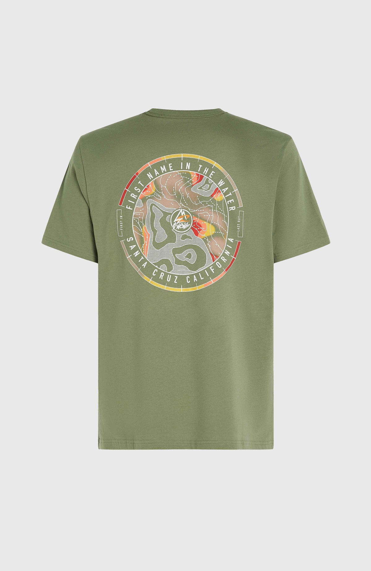 T-shirt O'Neill TRVLR Series Back Print Polygiene | Deep Lichen Green