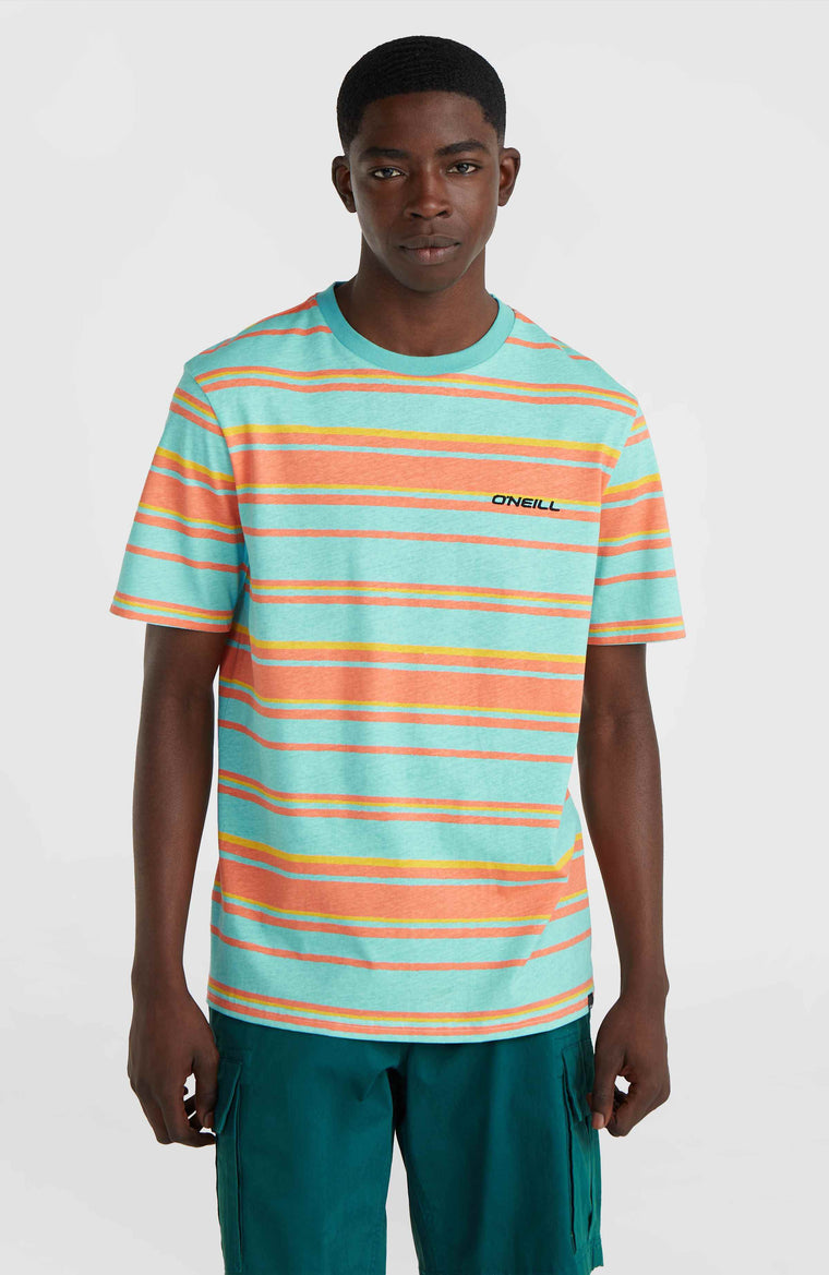 T-shirt à rayures Mix and Match | Blue Neon Bold Stripes T-shirt à rayures Mix and Match | Blue Neon Bold Stripes