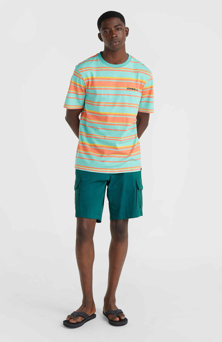 T-shirt à rayures Mix and Match | Blue Neon Bold Stripes