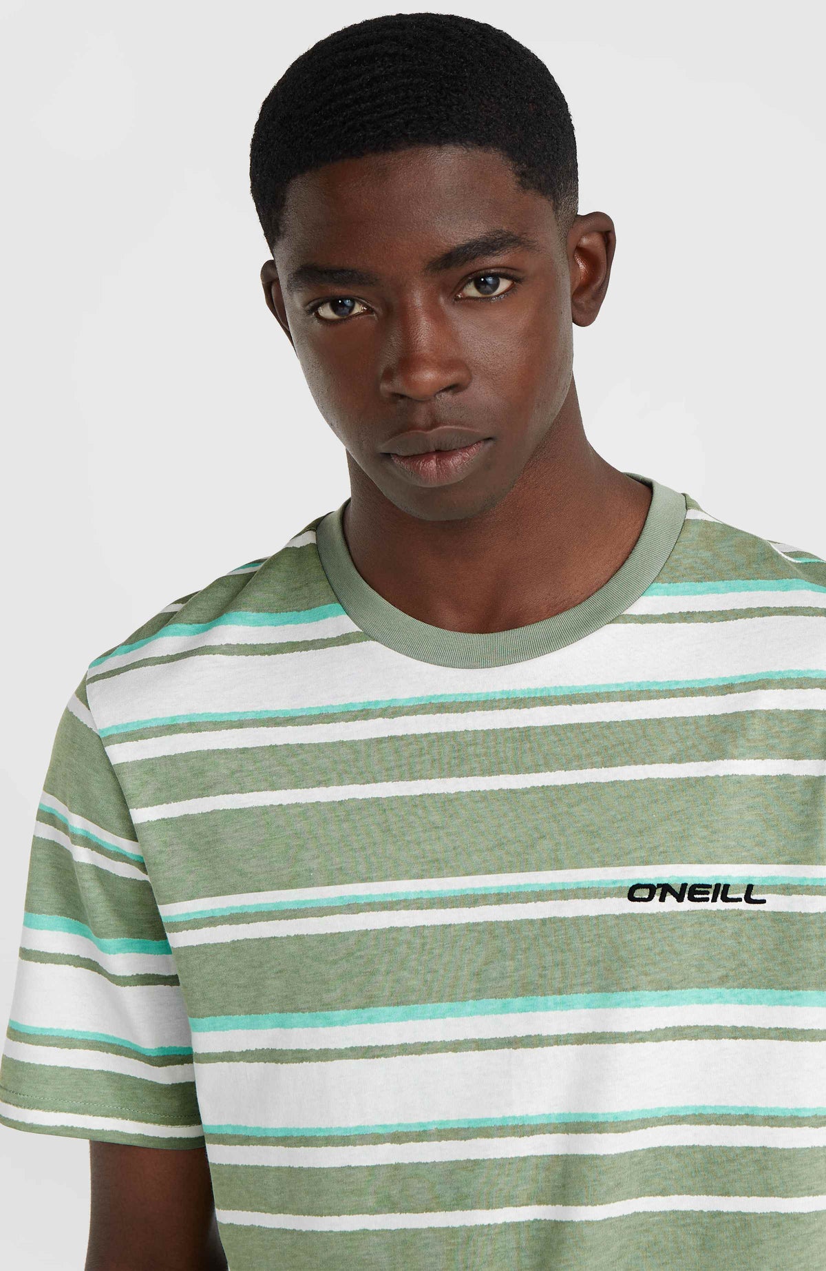 T-shirt à rayures Mix and Match | Green Bold Stripes
