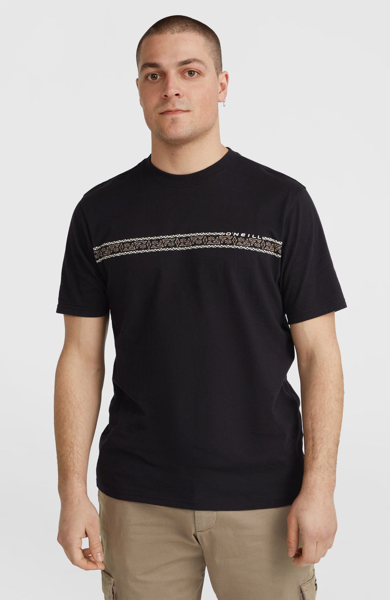 T-shirt Ikat Stripe | Black Out T-shirt Ikat Stripe | Black Out