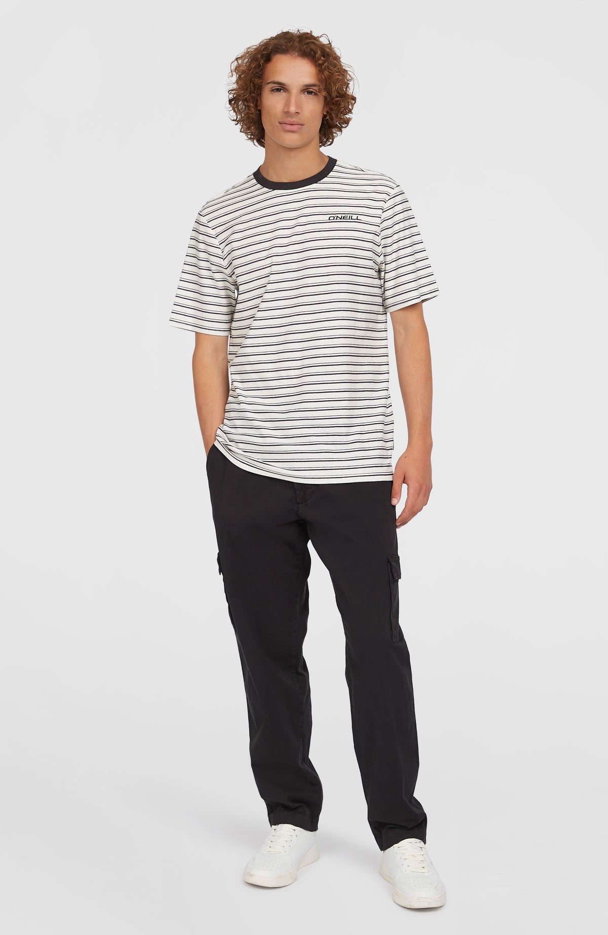 T-shirt Yarn Stripe | White Cali Stripe