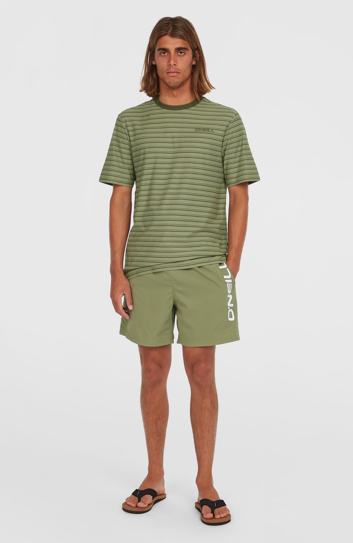 T-shirt Yarn Stripe | Green Cali Tee Stripe
