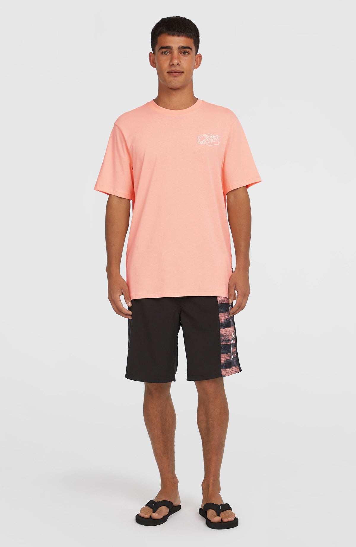 T-shirt Box Logo | Coral Pop