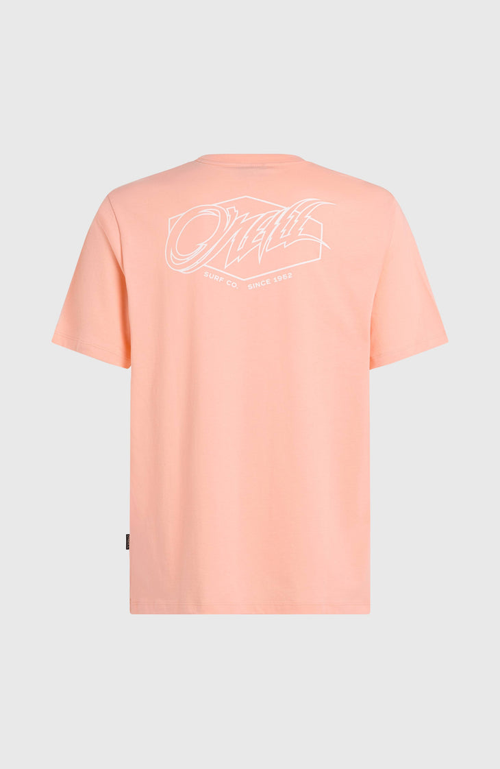 T-shirt Box Logo | Coral Pop