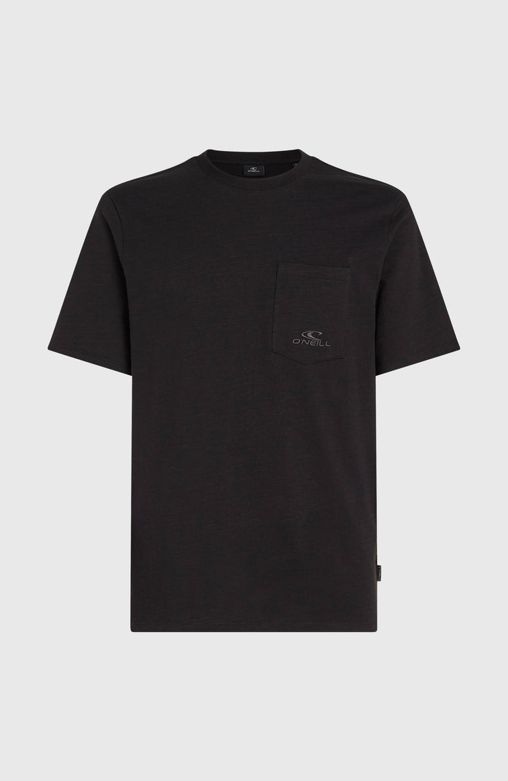 T-shirt Slub Chest Pocket | Black Out