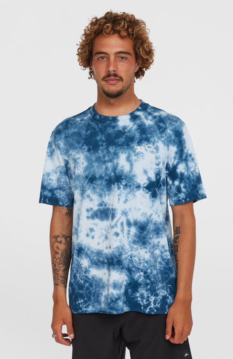 T-shirt Tie Dye Graphic | Blue Tie Dye Print T-shirt Tie Dye Graphic | Blue Tie Dye Print