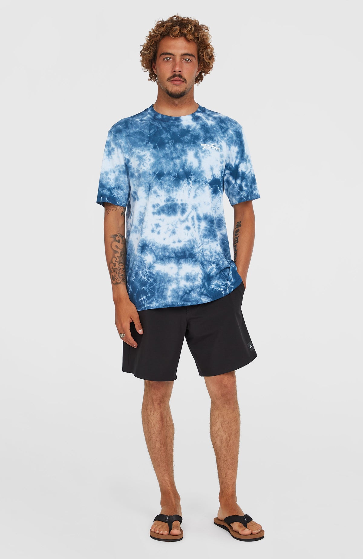 T-shirt Tie Dye Graphic | Blue Tie Dye Print