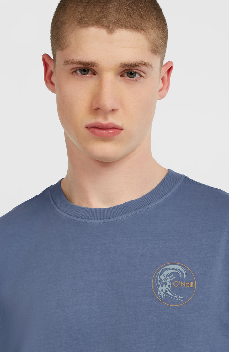 T-shirt O'Riginals Retro Back-Print | Mozart Blue