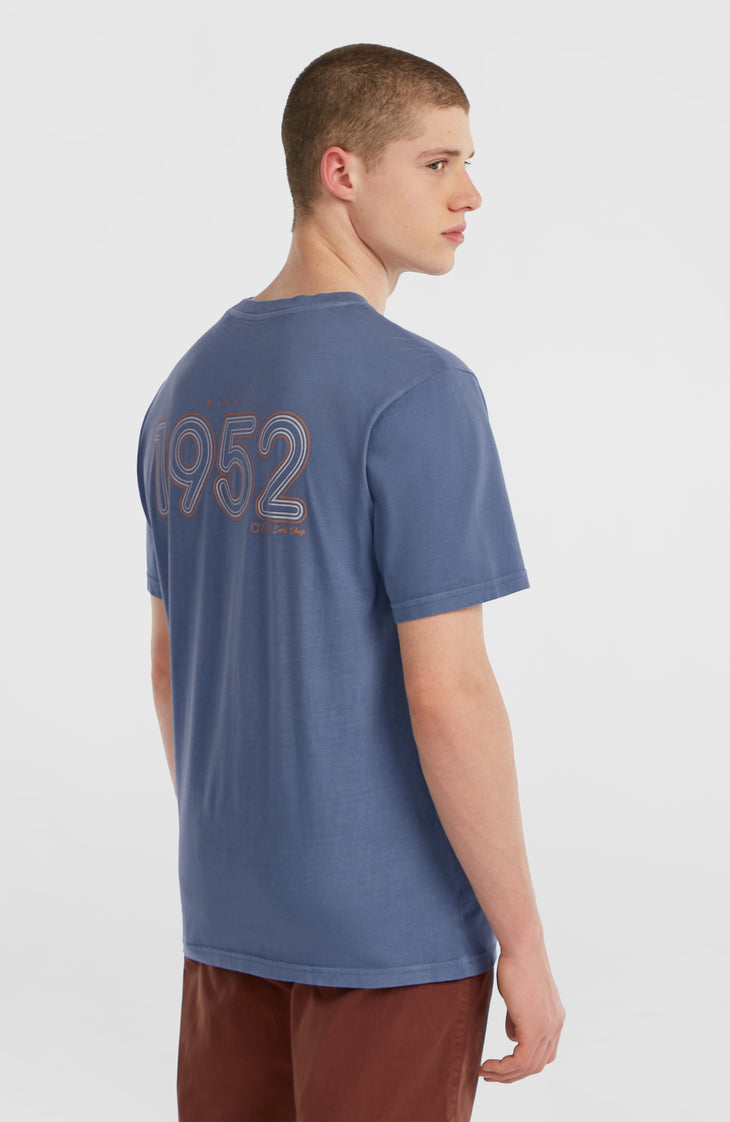 T-shirt O'Riginals Retro Back-Print | Mozart Blue