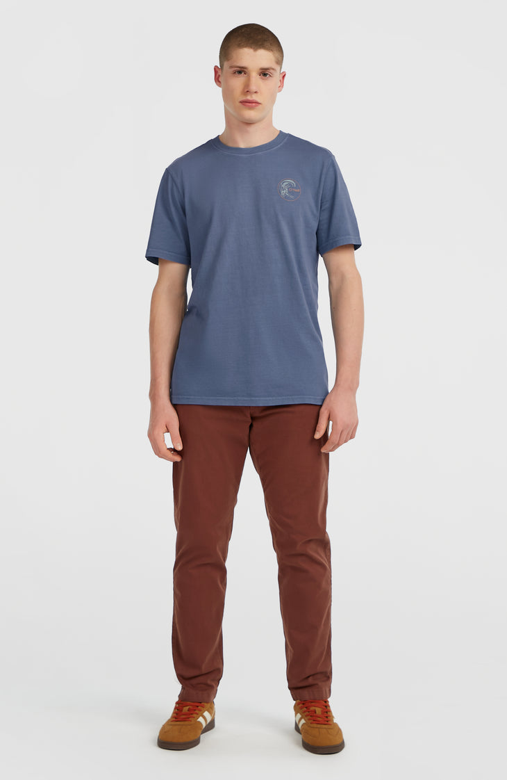 T-shirt O'Riginals Retro Back-Print | Mozart Blue