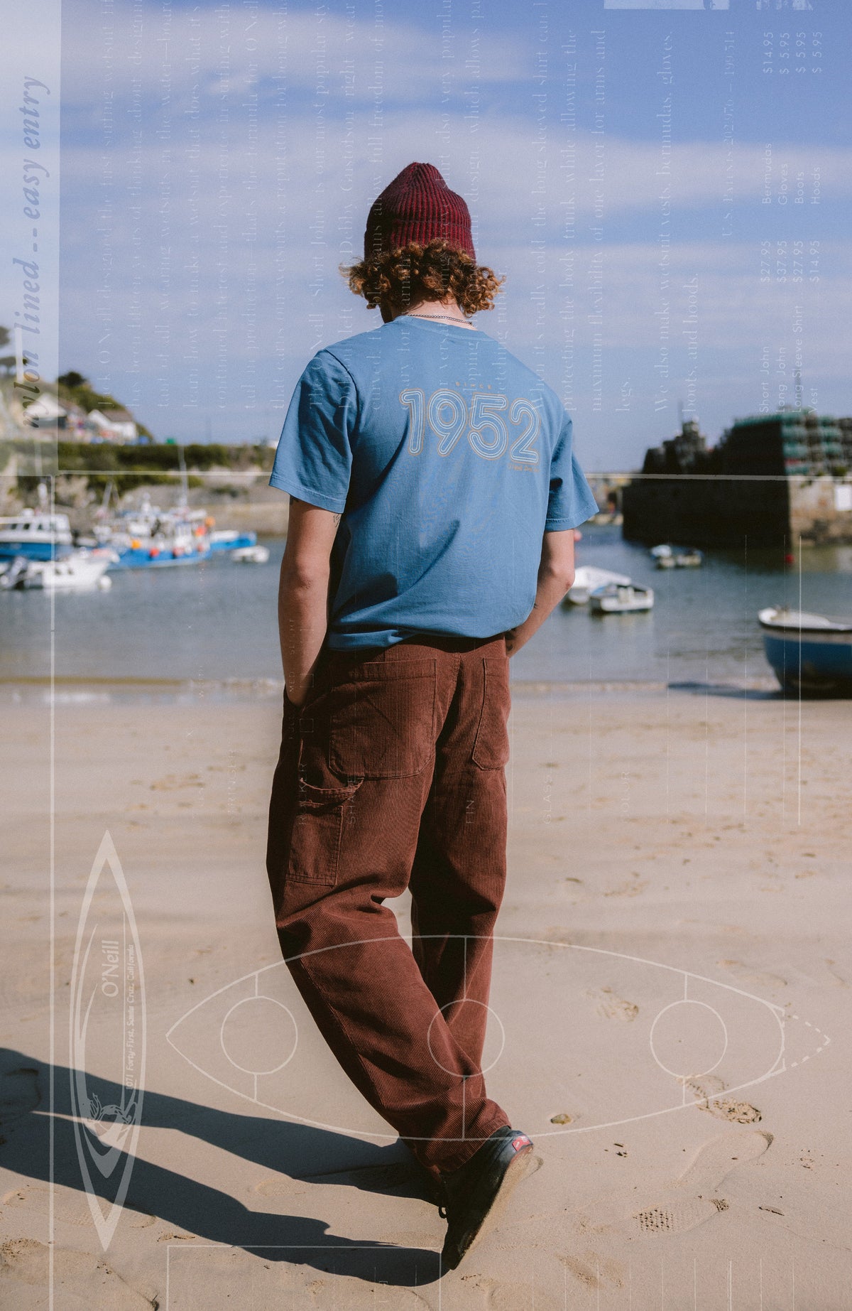 T-shirt O'Riginals Retro Back-Print | Mozart Blue