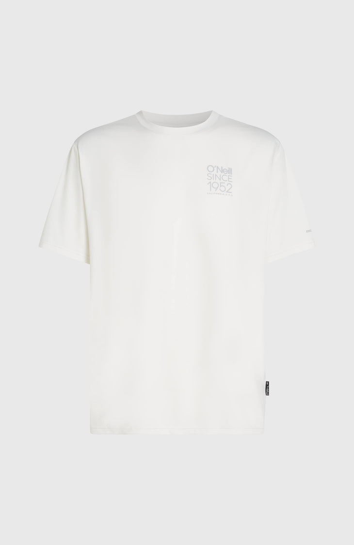 T-shirt O'Neill Hybrid UPF 50+ Polygiene Back-Print | Snow White