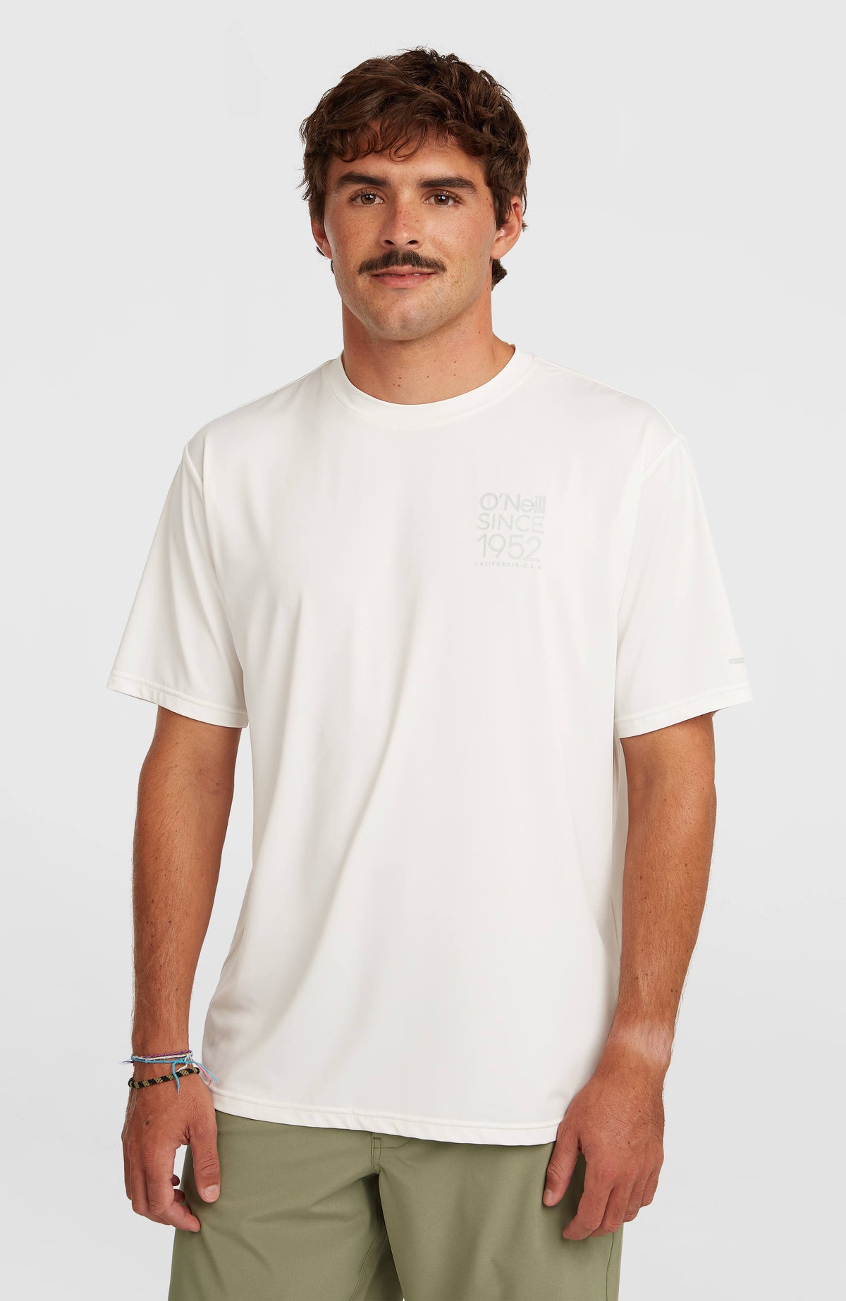 T-shirt O'Neill Hybrid UPF 50+ Polygiene Back-Print | Snow White