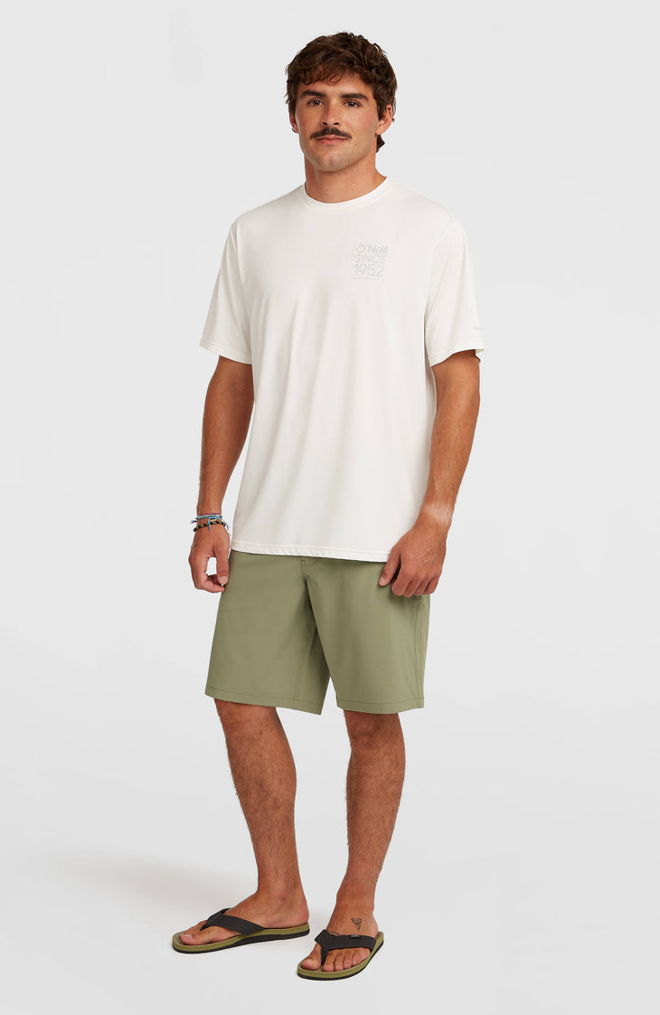 T-shirt O'Neill Hybrid UPF 50+ Polygiene Back-Print | Snow White