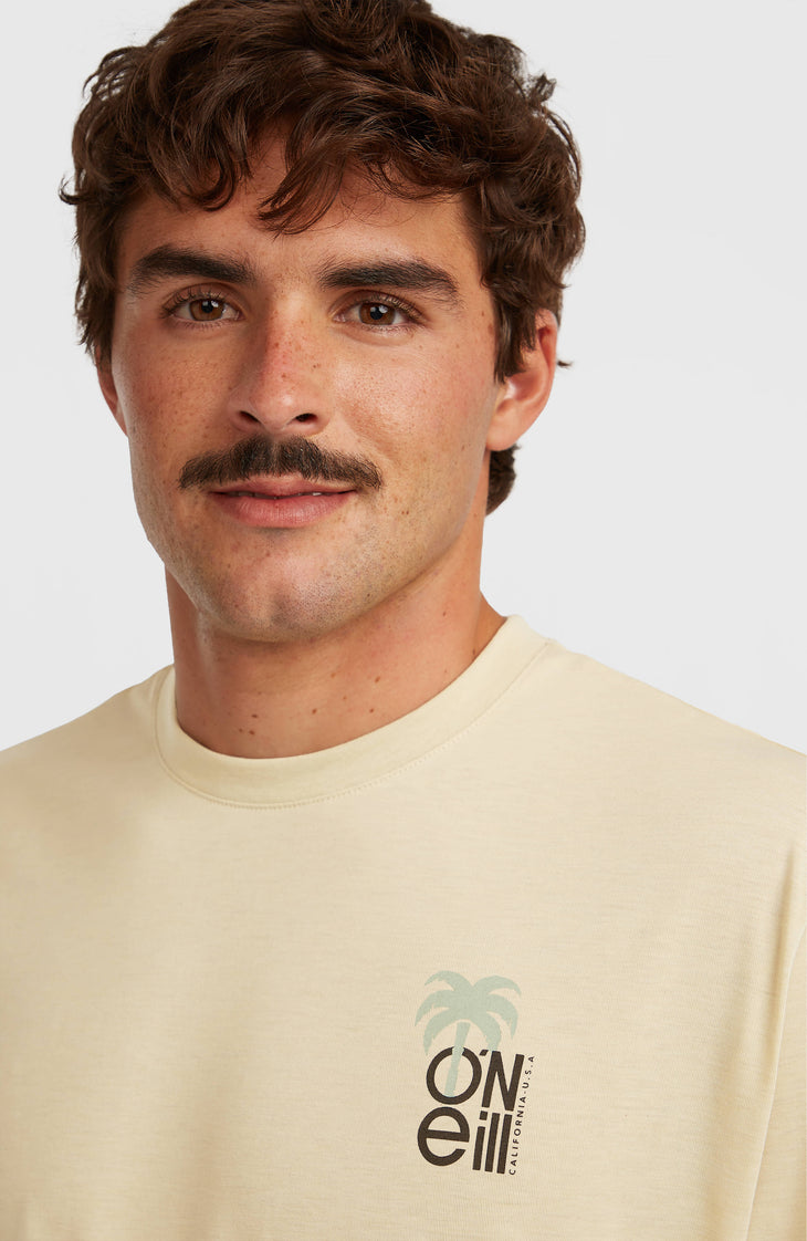 T-shirt O'Neill Hybrid Polygiene Graphic | Cocoa Sand