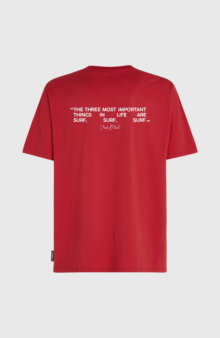 T-shirt Polygiene Cotton Graphic | Midnight Poppy