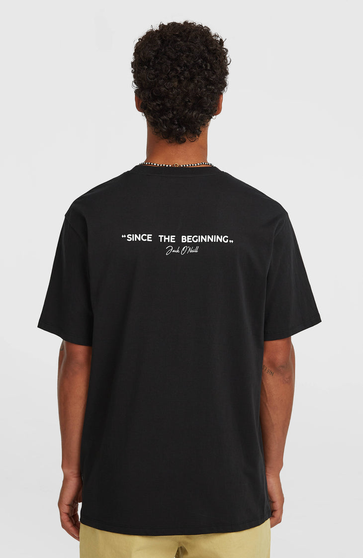 T-shirt Polygiene Cotton Graphic | Black Out
