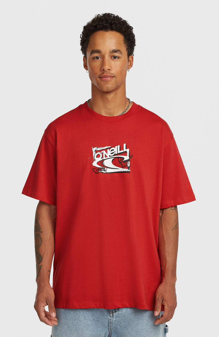 T-shirt Essentials 90s Logo | High Risk Red