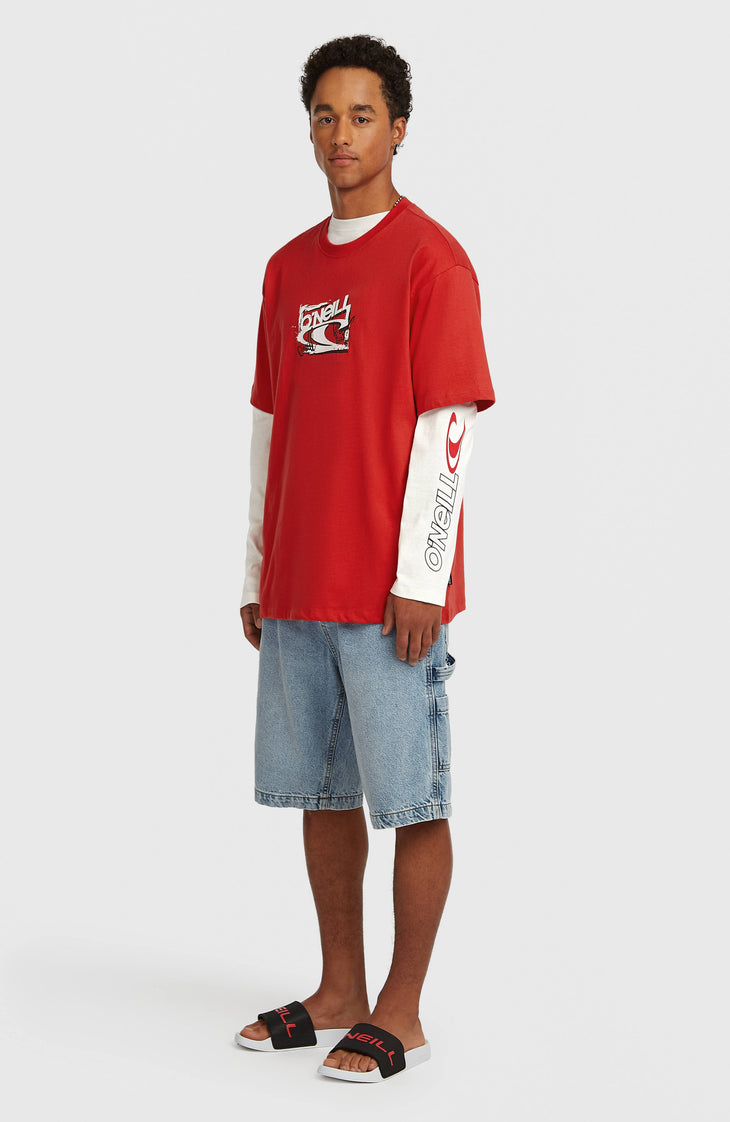 T-shirt Essentials 90s Logo | High Risk Red