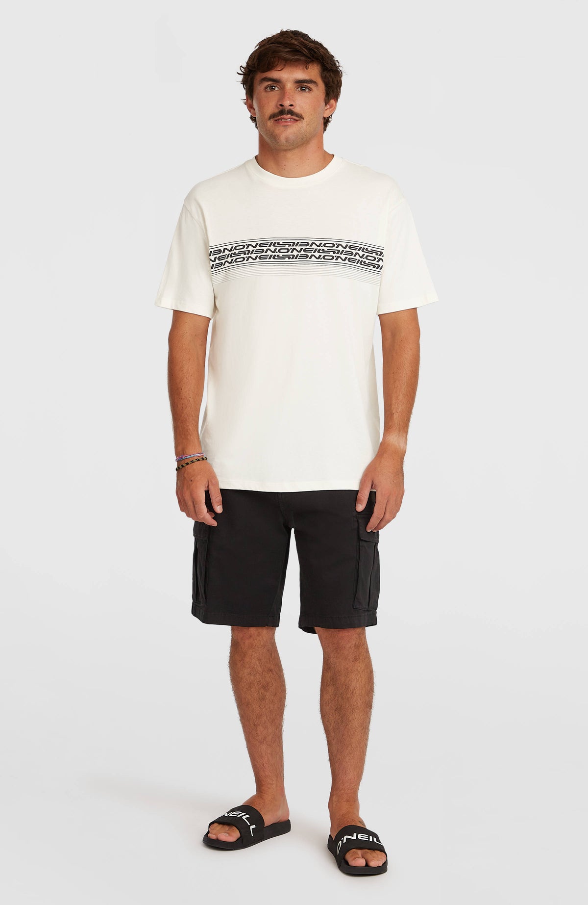 T-shirt O'Neill Logo Stripe | Snow White