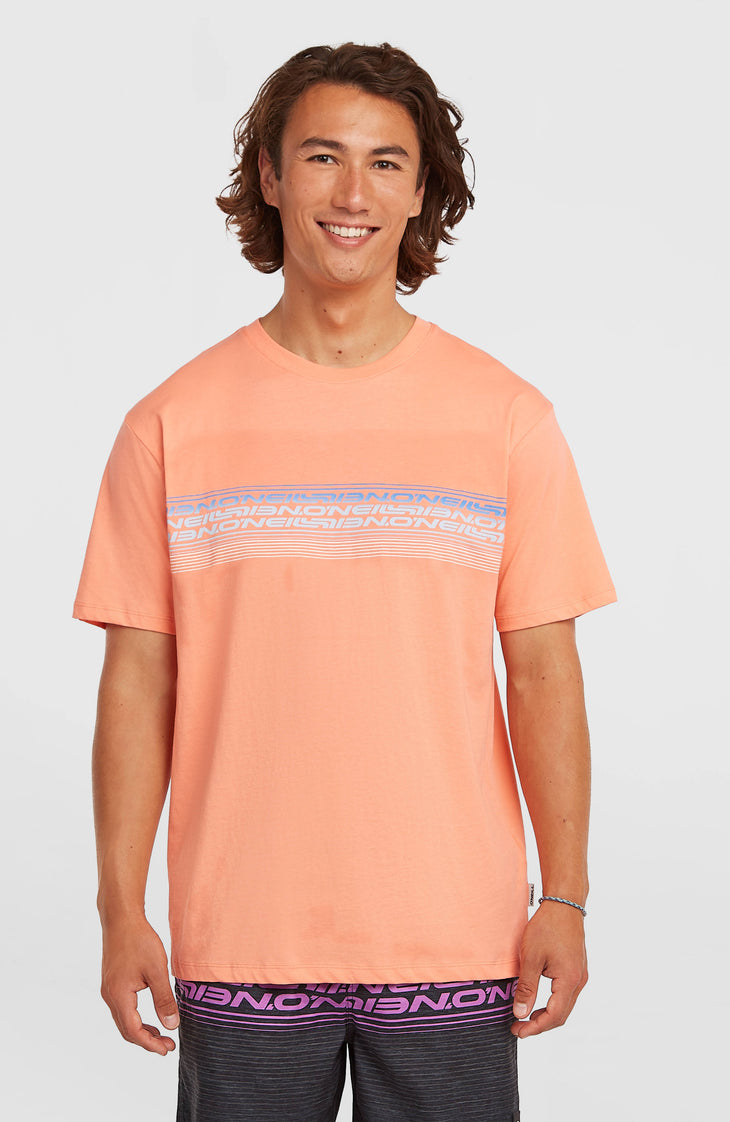 T-shirt O'Neill Logo Stripe | Funky Peach