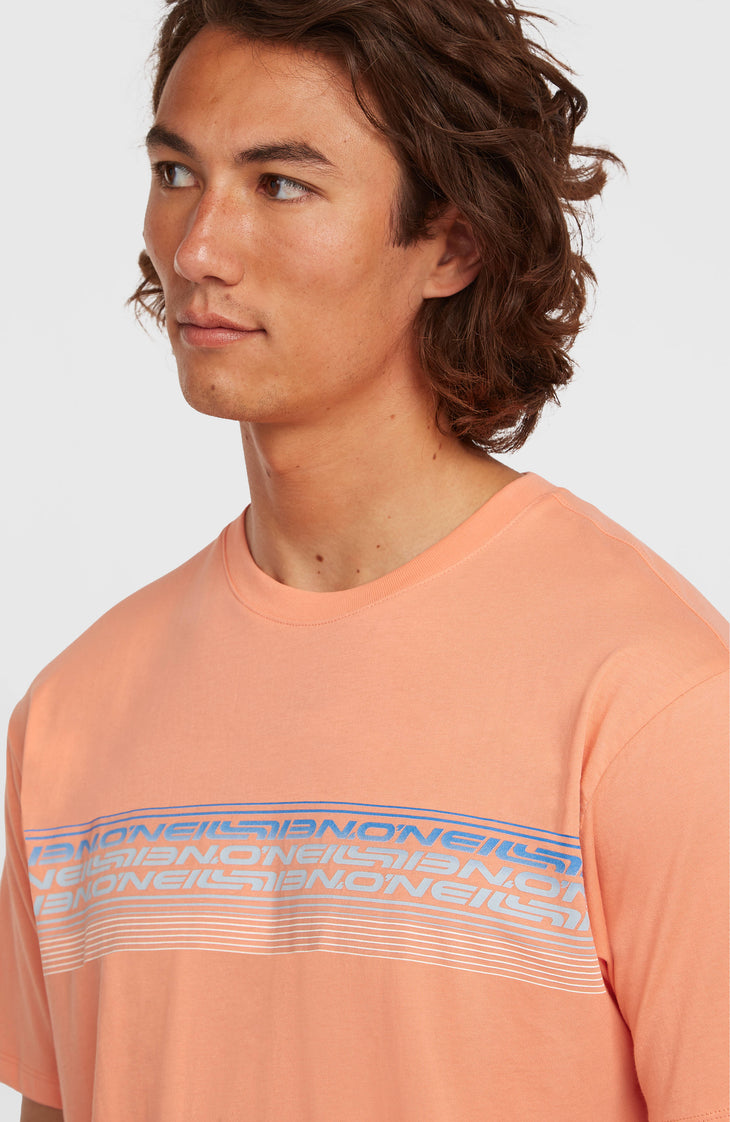 T-shirt O'Neill Logo Stripe | Funky Peach