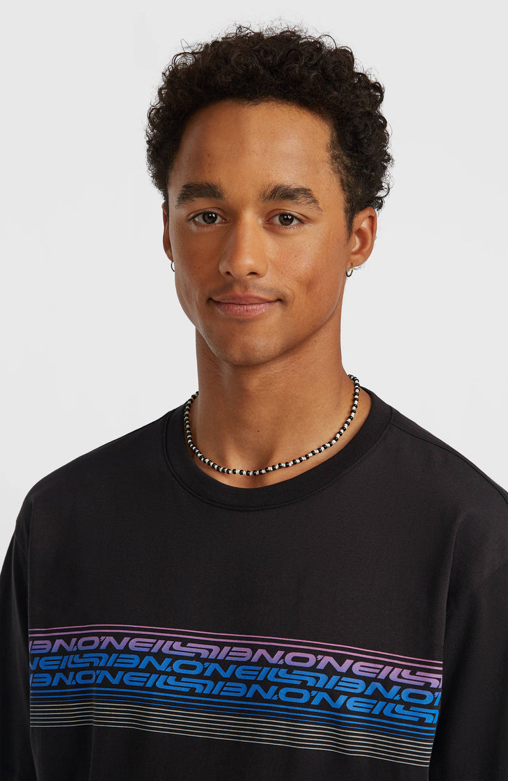 T-shirt O'Neill Logo Stripe | Black Out